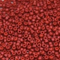 Matte Opaque Terracotta Miyuki 15/0 Seed Beads, 8.2g, Colour 2315