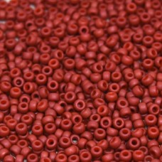 Matte Opaque Terracotta Miyuki 15/0 Seed Beads, 8.2g, Colour 2315