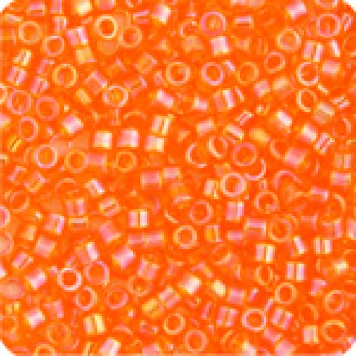 DBM0151 Light Orange Transparent AB, Size 10/0  Miyuki Delica Beads, Colour code -151 - 50g Bag