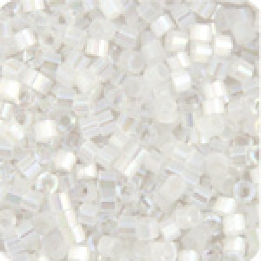 DBM0670 Crystal AB Silk Satin, Size 10/0  Miyuki Delica Beads, Colour 670 - Approx. 5.2g