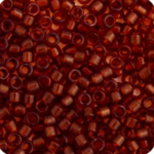 DBM0709 Amber Transparent, Size 10/0  Miyuki Delica Beads, Colour 709 - Approx. 5.2g