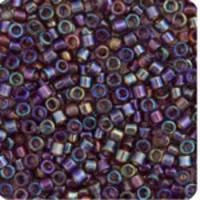 DBM1244 Mauve Transparent AB, Colour 1244, Size 10/0  Miyuki Delica Beads - Approx. 5.2g