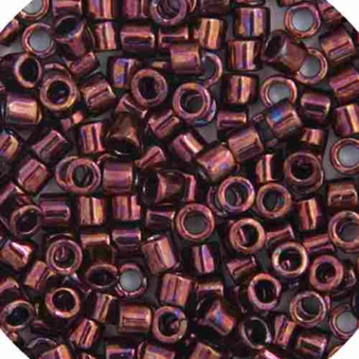 DBM0012 Raspberry Metallic, Size 10/0  Miyuki Delica Beads, Colour code -12 - Approx. 5.2g