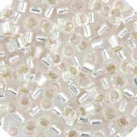 DBM0041 Crystal Silver Lined, Size 10/0  Miyuki Delica Beads, Colour code -41 - Approx. 5.2g