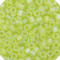 DBM0860 Chartreuse Transparent AB Matte, Size 10/0  Miyuki Delica Beads, Colour 860 - Approx. 50g