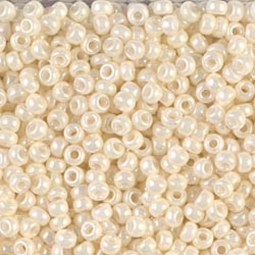 Cream Ceylon Miyuki 15/0 Seed Beads, 100g, Colour 594