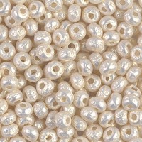 White Baroque Pearl Miyuki 6/0 Beads, Colour 3950, 5g approx.