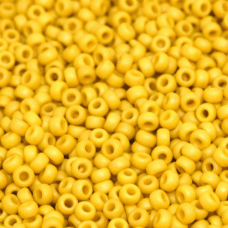 Matte Opaque Canary Miyuki 15/0 Seed Beads, 8.2g, Colour 2311