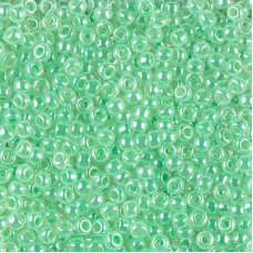 Mint Green Ceylon Miyuki Size 8/0 seed beads, Colour  0520, 22gm