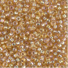Silver Lined Gold AB Miyuki Size 8/0 seed beads, Colour 1003 22gm