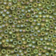 Transparent Matte Chartreuse AB, Colour 0143FR Miyuki 6/0 Seed Beads, 20g approx...