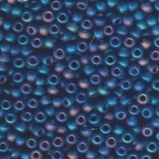 Matte Transparent Capri Blue AB, Colour 0149FR Miyuki 6/0 Seed Beads, 20g approx...