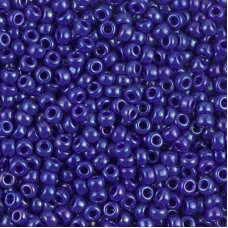Opaque Cobalt Luster Miyuki Size 8/0 seed beads, Colour 1945, 22gm
