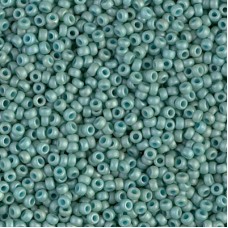 Matted Opaque Sea Foam Luster Miyuki 8/0 Seed Beads, 22g, Colour 2028