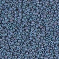 Matted Metallic Steel Blue Luster Miyuki 8/0 Seed Beads, 250g, Colour 2030