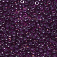 Raspberry Transparent Luster Miyuki Size 8/0 seed beads, Colour  2236, 22gm