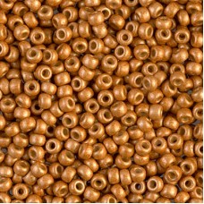 Matte Duracoat Galvanized Yellow Gold Miyuki 8/0 Seed Beads, 22g, Colour 4203F