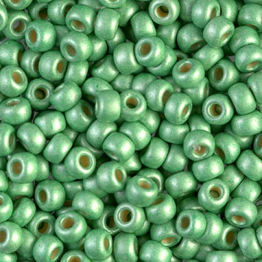 Duracoat Matte Galvanised Mint Miyuki size 6/0 Colour 4214F, 250g wholesale pack