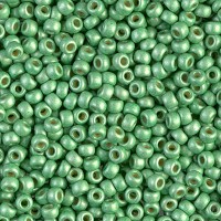 Mint Matte Duracoat Galvanized Size 8/0 seed beads,, Colour 4214F, 22gm