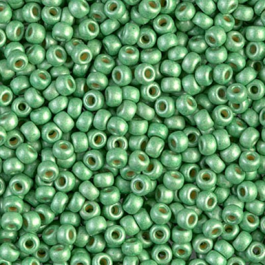 Mint Matte Duracoat Galvanized Size 8/0 seed beads,, Colour 4214F, 22gm