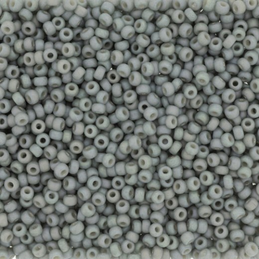 Cadet Grey Frost Opaque Glazed Rainbow, Colour 4705, Miyuki 11/0, 22g appx.