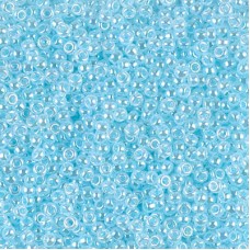 Aqua Ceylon Miyuki Size 8/0 seed beads, Colour  0522, 22gm