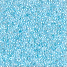 Aqua Ceylon Miyuki Size 8/0 seed beads, Colour  0522, 22gm