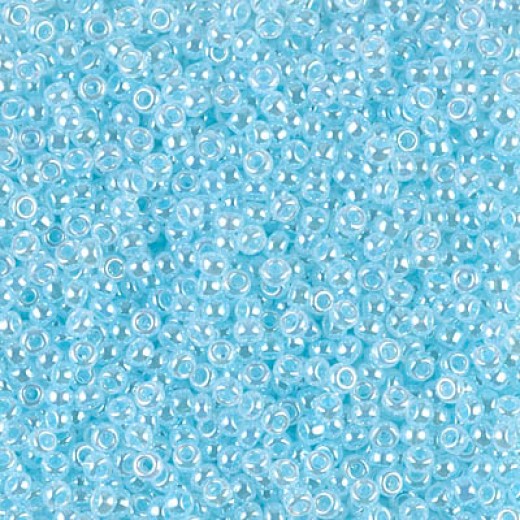 Aqua Ceylon Miyuki Size 8/0 seed beads, Colour  0522, 22gm