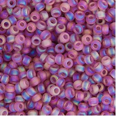 Smoky Amethyst AB Matte Transparent Miyuki 6/0 Seed Beads, 250g, Colour 0142FR