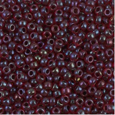 Garnet Lined Ruby AB Miyuki Size 8/0 seed beads, Colour  0367, 22gm
