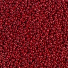 Dyed Opaque Maroon Miyuki 15/0 Seed Beads, 8.2g, Colour 1464