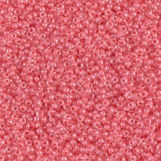 Coral Lined Crystal Miyuki 15/0 Seed Beads, 8.2g approx. , Colour 204