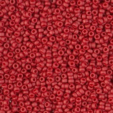 Matte Metallic Dark Maroon Miyuki 15/0 Seed Beads, 8.2g, Colour 2040