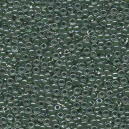 Forest Green Lined Crystal Miyuki 15/0 Seed Beads, 100g approx, Colour 0217. Wholesale pack
