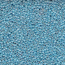 Opaque Light Blue Luster Miyuki 15/0 Seed Beads, 8.2g, Colour 0433