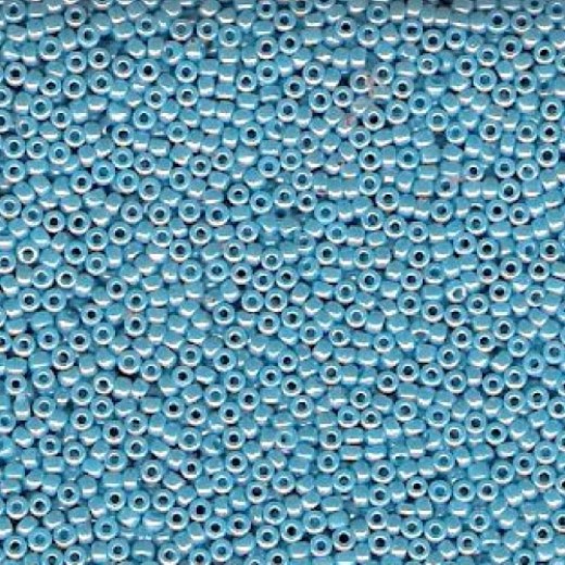 Opaque Light Blue Luster Miyuki 15/0 Seed Beads, 100g, Colour 0433