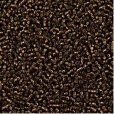 Dark Topaz (Root Beer) Silver Lined Miyuki Size 15 Seed Beads, Colour 0005D, 8.2...