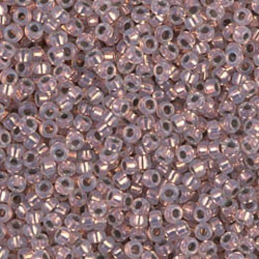 Copper Lined White Opal Miyuki 15/0 Seed Beads, 8.2g approx. , Colour 198