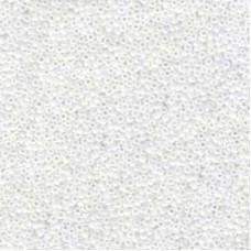 White Pearl AB Miyuki Size 8/0 seed beads, Colour  0471, 22gm approx.