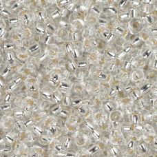 Silver Lined Crystal, Miyuki 11/0 Seed Beads, Colour 0001, 22g Approx