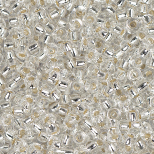 Crystal Silver Lined Miyuki 8/0 Seed Beads, 250g, Colour 0001