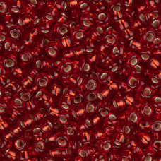 Ruby Red Silver Lined 0011, Miyuki Size 8/0 Seed Beads, 22 Grams