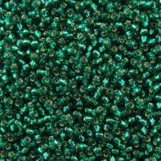 Miyuki Size 11 Seed Beads, Emerald Green Silver Lined, Colour 0017, 22 Grams