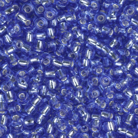 Sapphire Silver Lined, Miyuki 11/0 Seed Beads, Colour 0019, 22g Approx