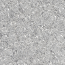 Miyuki Size 6 Seed Beads, Crystal Transparent, Colour 0131, 20g approx