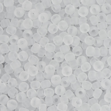 Miyuki Size 6 Seed Beads, Crystal Transparent Matte, Colour 0131F, 20 Gram