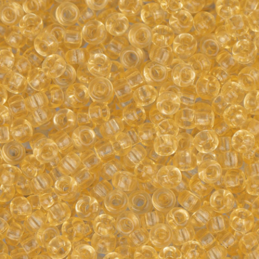 Light Topaz Transparent, Miyuki 11/0 Seed Beads, Colour 0132L, 22g Approx