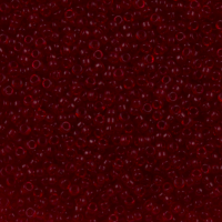 Transparent Dark Ruby, Miyuki 11/0 Seed Beads, Colour 0141D, 250 Grams