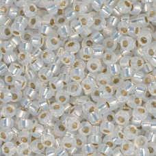 White Opal Silver Lined  Colour -0551 Miyuki 15/0 Seed Beads, 8.2gm apprx.