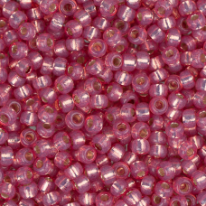Dark Rose Silver Lined Dyed Alabaster Miyuki 11/0 Seed Beads, 250g, Colour 0645